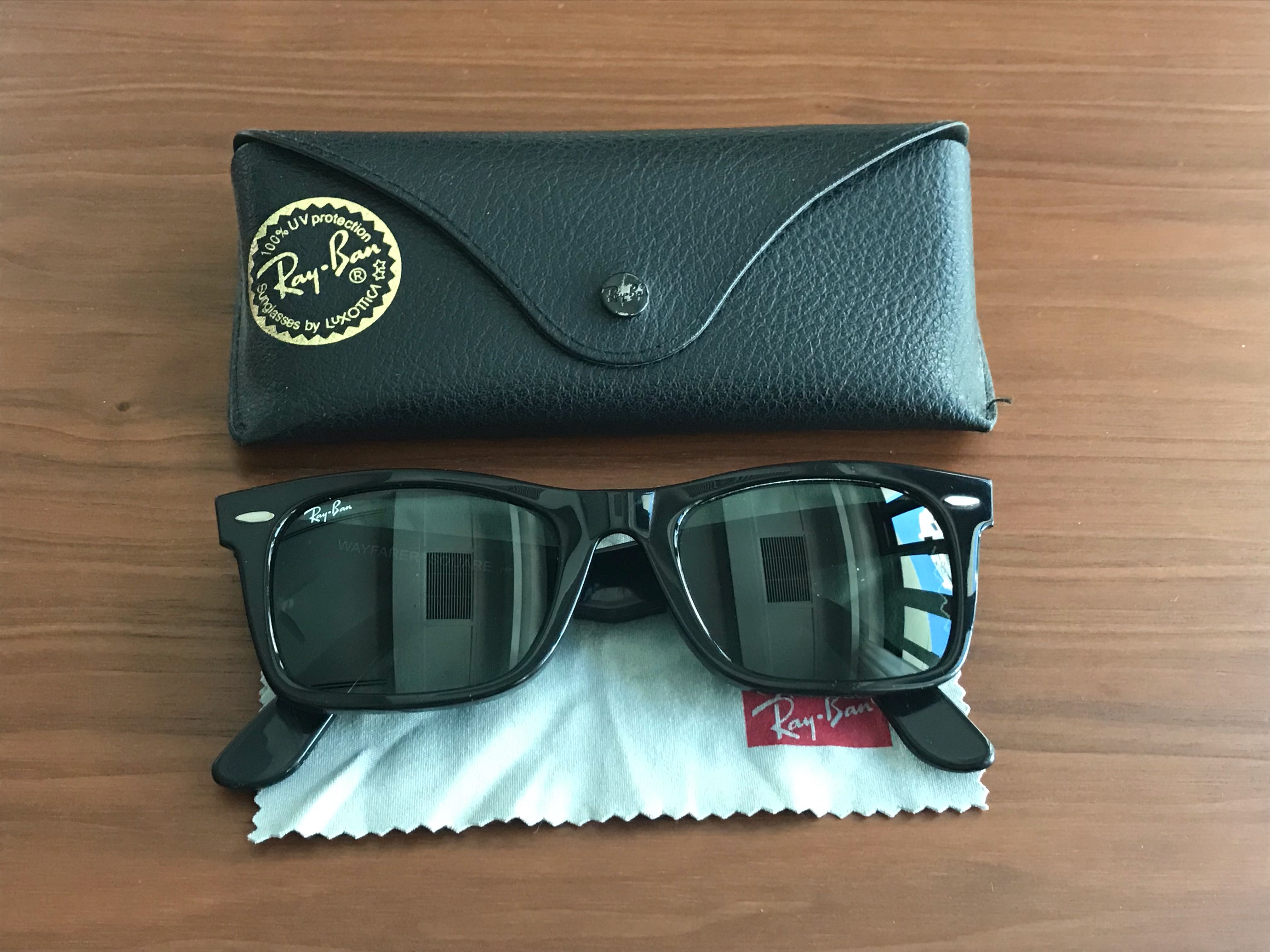 Ray-Ban RB2151 Wayfarer Square Sunglasses, Men's Fashion, Watches ...