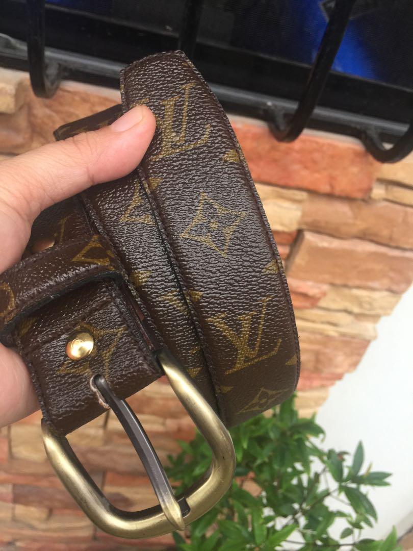 Recycled Vuitton Belt From Orig LV Canvas, Women's Watches & Other Accessories on Carousell