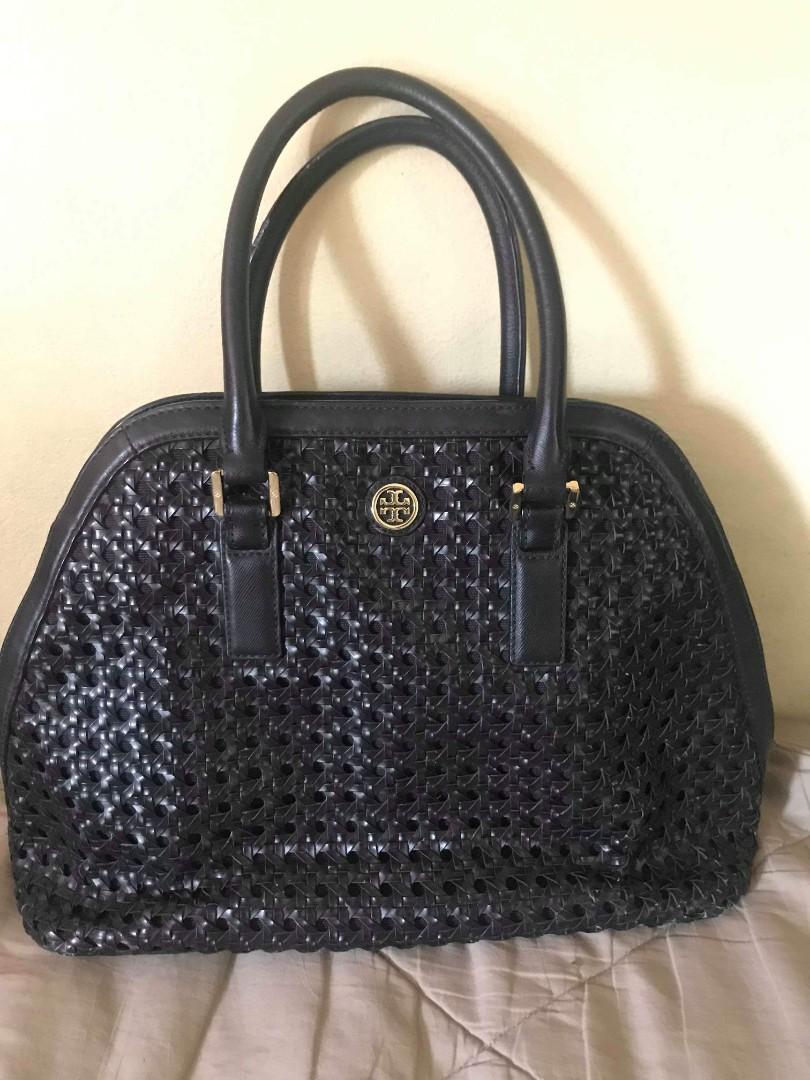 tory burch woven bag