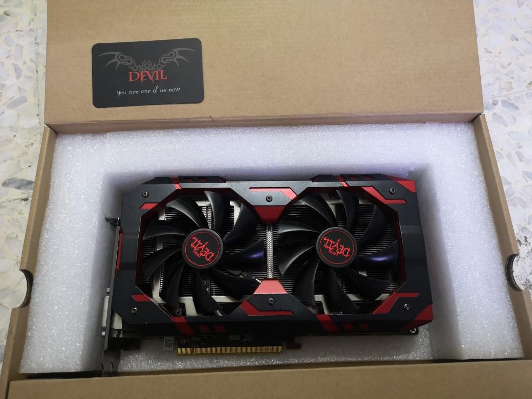 RX580 8gb RAM PowerColor Radeon RX 589 Computers Tech Parts