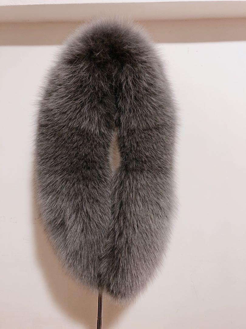 saga furs 狐狸毛圍巾毛領披巾, 名牌精品, 精品服飾在旋轉拍賣