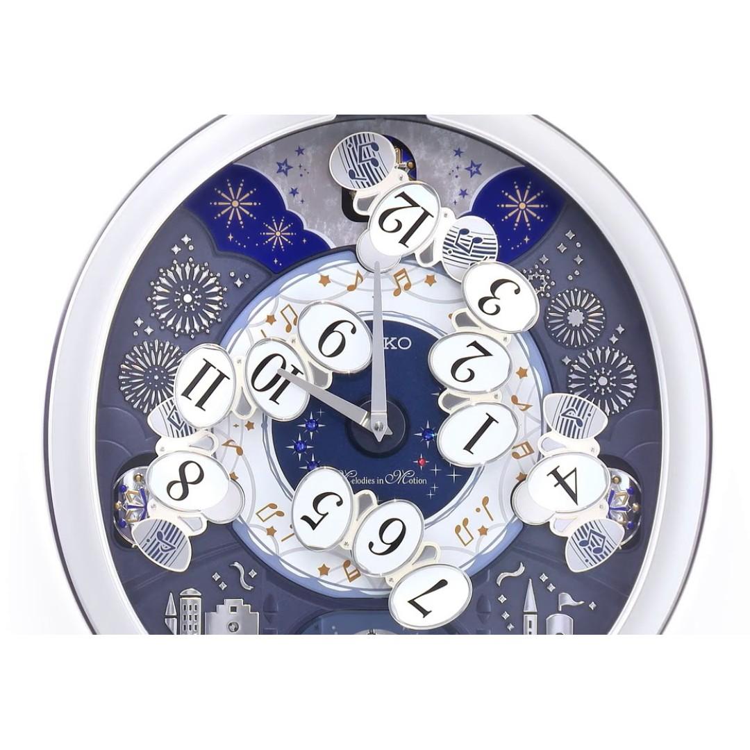 Seiko QXM379ST Melodies in Motion Wall Clock QXM379S QXM379