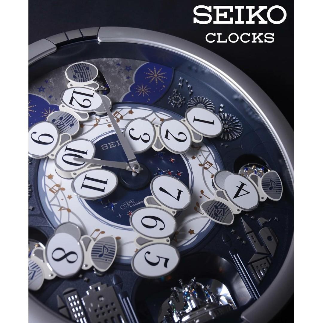 Seiko QXM379ST Melodies in Motion Wall Clock QXM379S QXM379