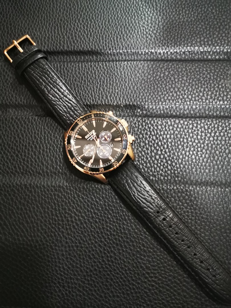 Seiko Solar Chronograph, Men's Fashion, Watches \u0026 Accessories, Watches on  Carousell
