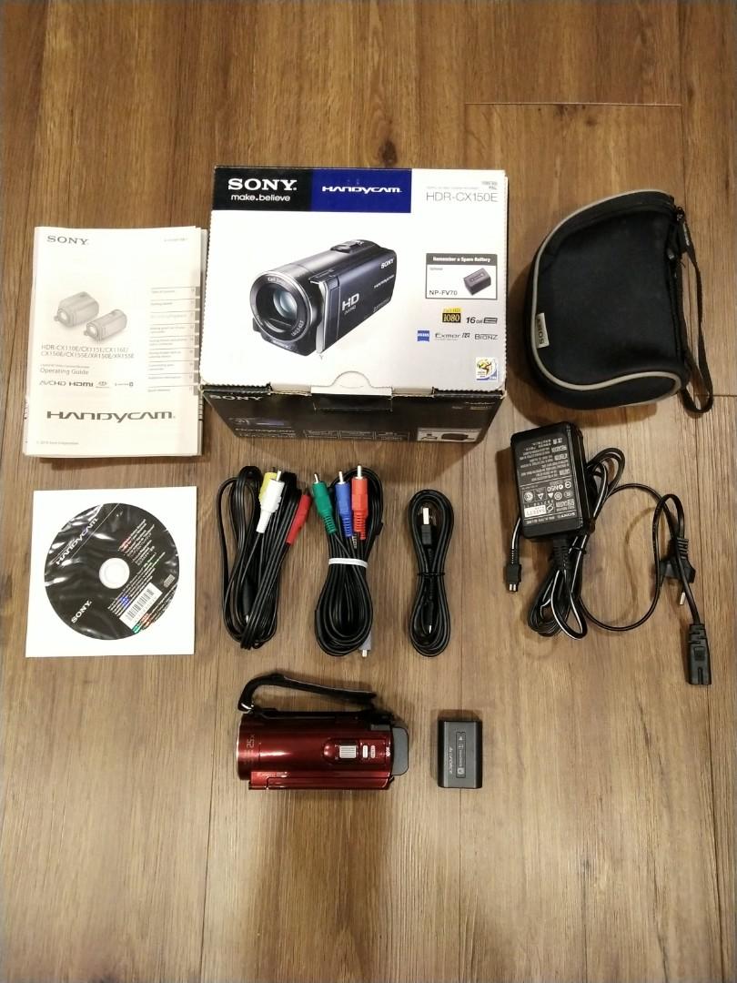 Sony Handycam HDRCX150E, Photography, Video Cameras on Carousell