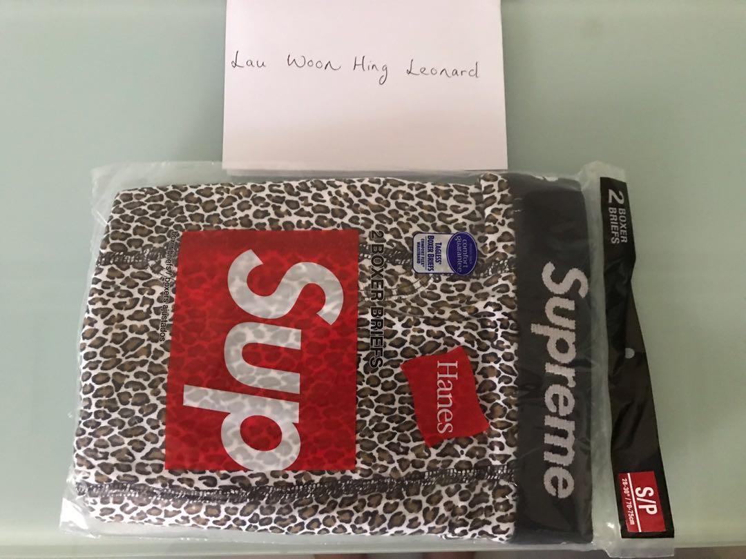 Supreme leopard print boxers sales