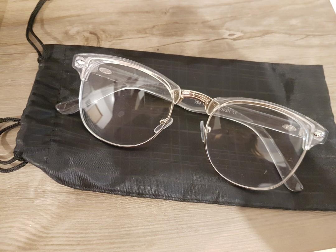 transparent white sunglasses