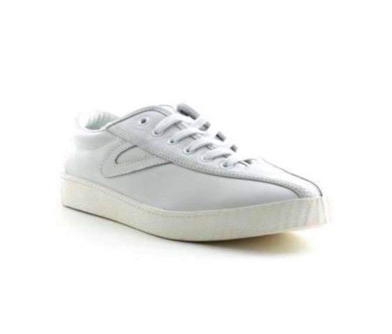 all white leather tretorn