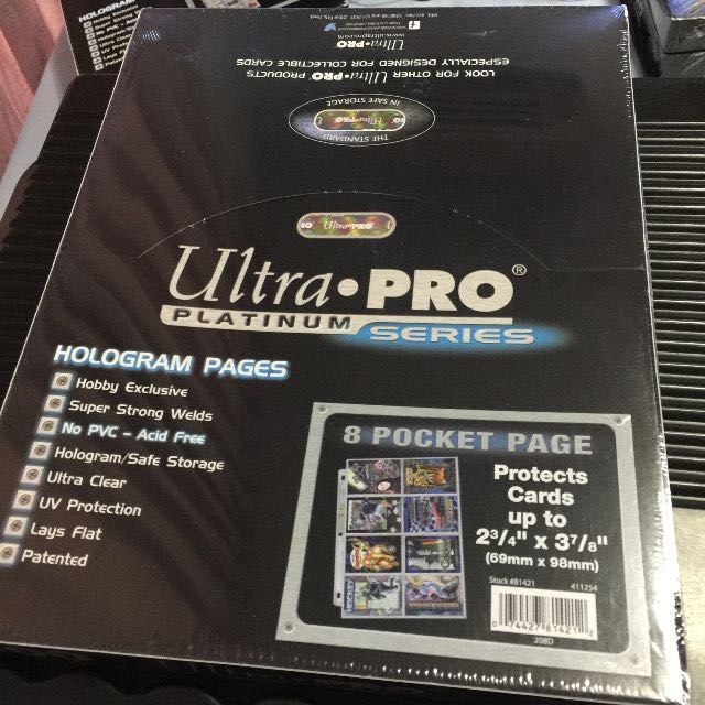Ultra Pro 8 Pocket Trading Card Page Protectors, Hobbies & Toys, Toys