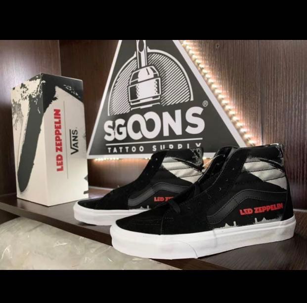 diagonal Appraisal Ironic Vans Sk8-Hi Led Zeppelin Limited Edition, Women's Fashion, Footwear,  Sneakers on Carousell