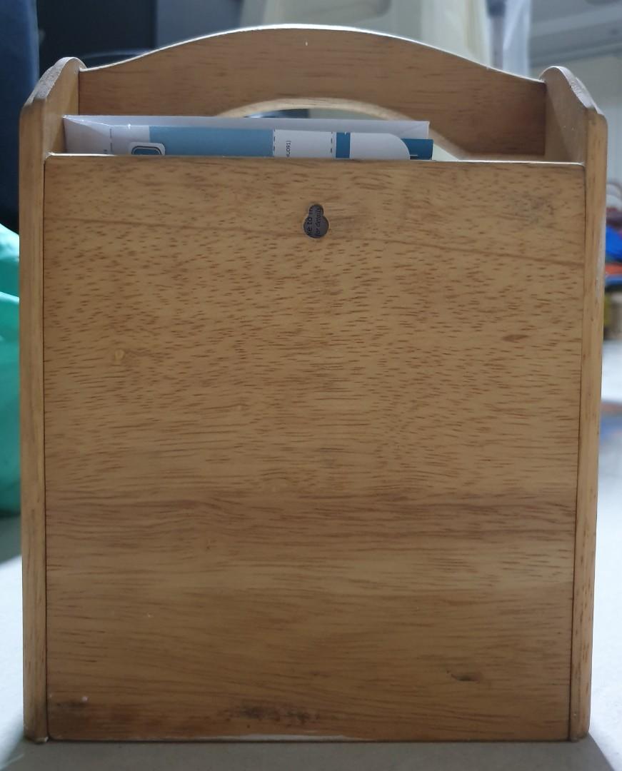 Wooden Key & Letter Holder, Furniture & Home Living, Home Decor, Vases