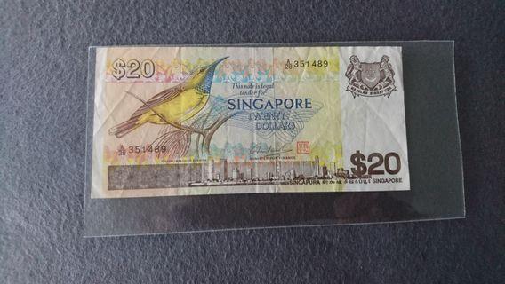 $20 Singapore Notes Currency