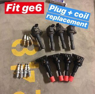 Honda fit GE6 plug + coil