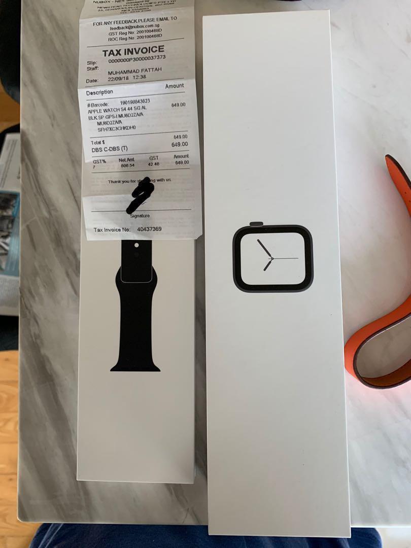 Apple watch s4 44 sg hotsell al blk sp