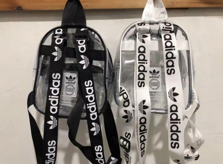 Adidas mini transparent backpack Women s Fashion Bags Wallets Backpacks on Carousell