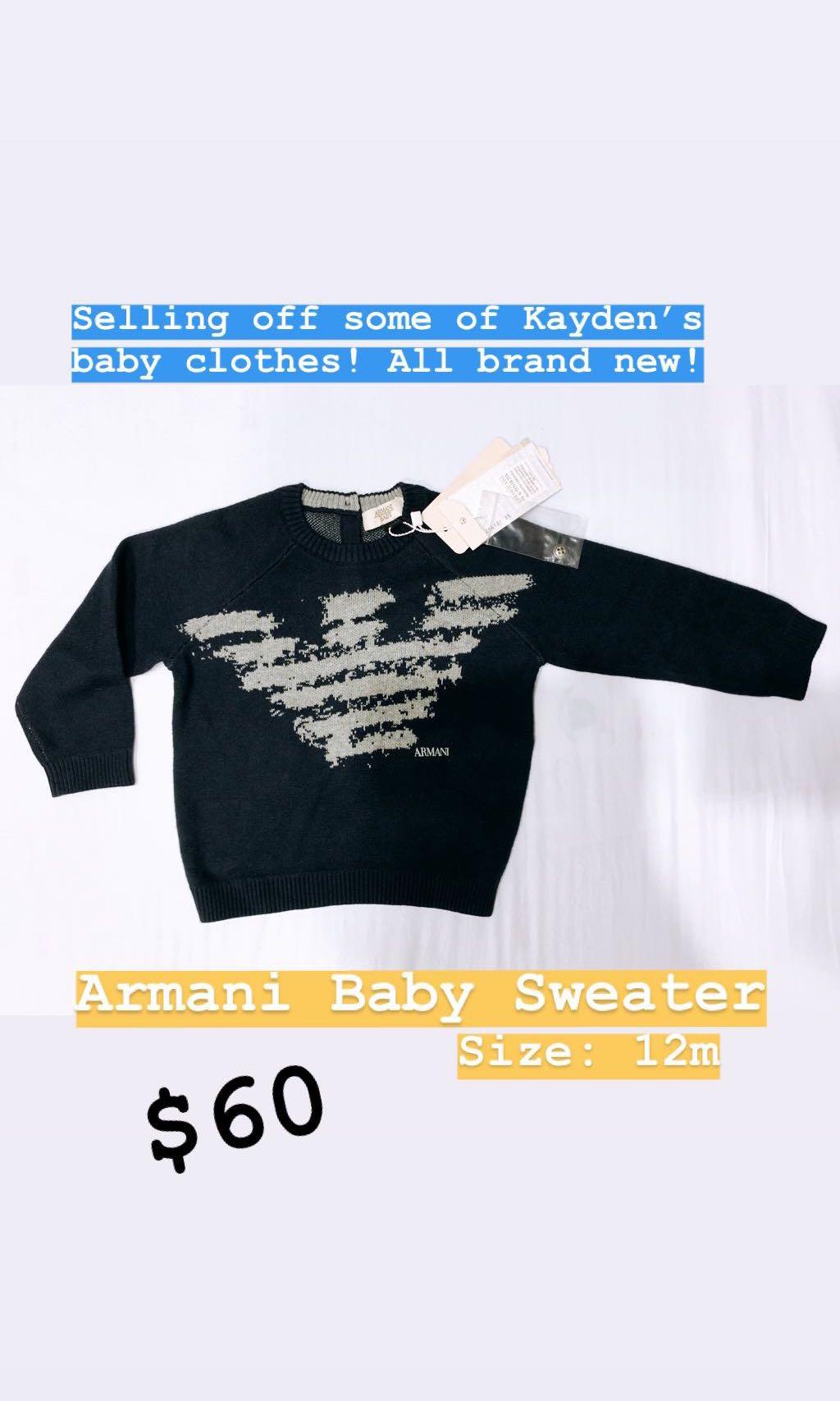 armani baby sweater