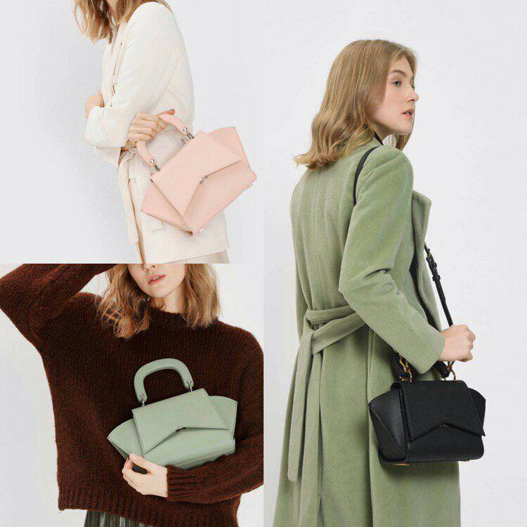 Geometric structured sales city bag