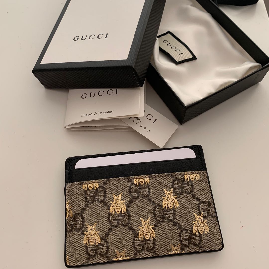 gucci cardholder bee