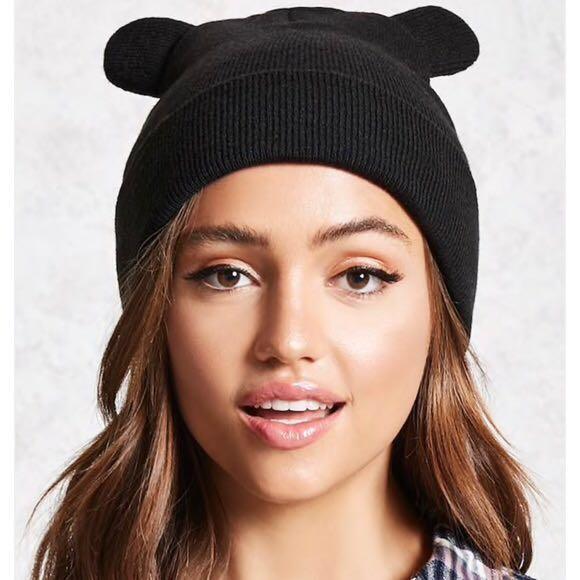 Beanie with bear ears clearance