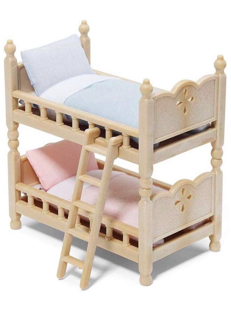 sylvanian families bunk bed set