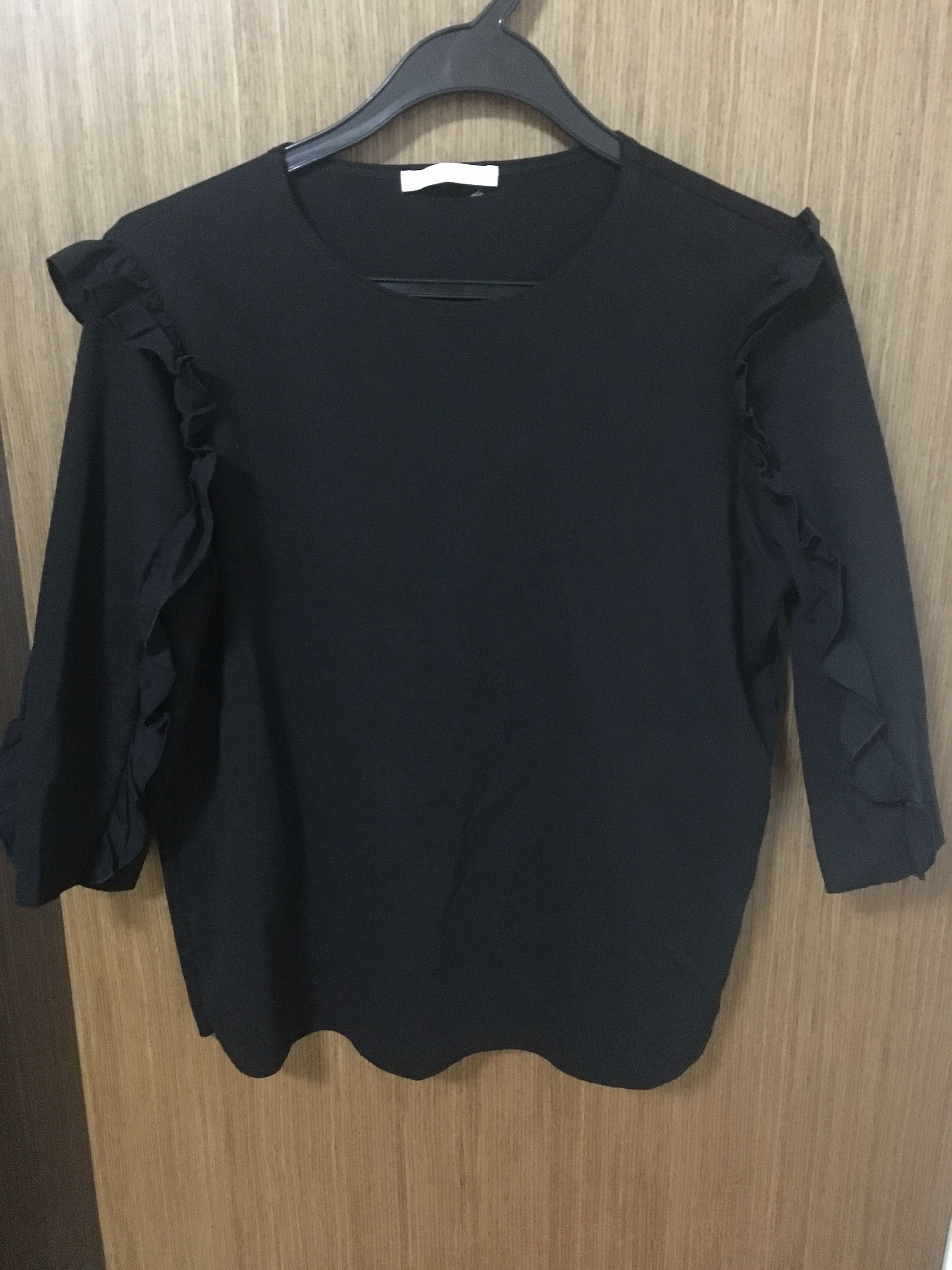 long ruffle top