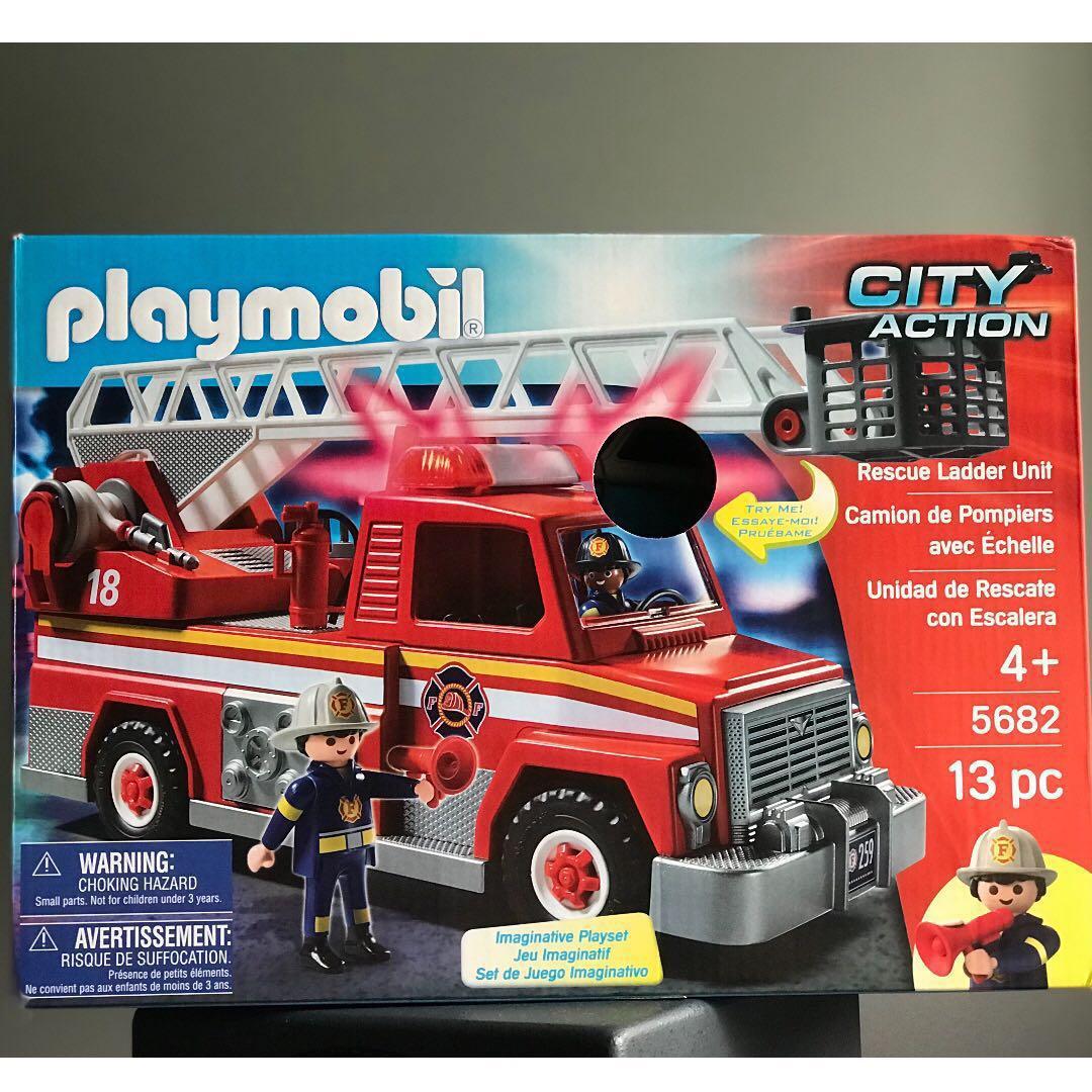 playmobil city action fire truck