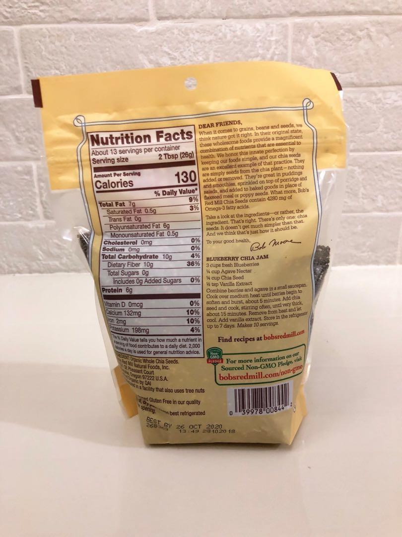 bob's red mill organic chia seeds