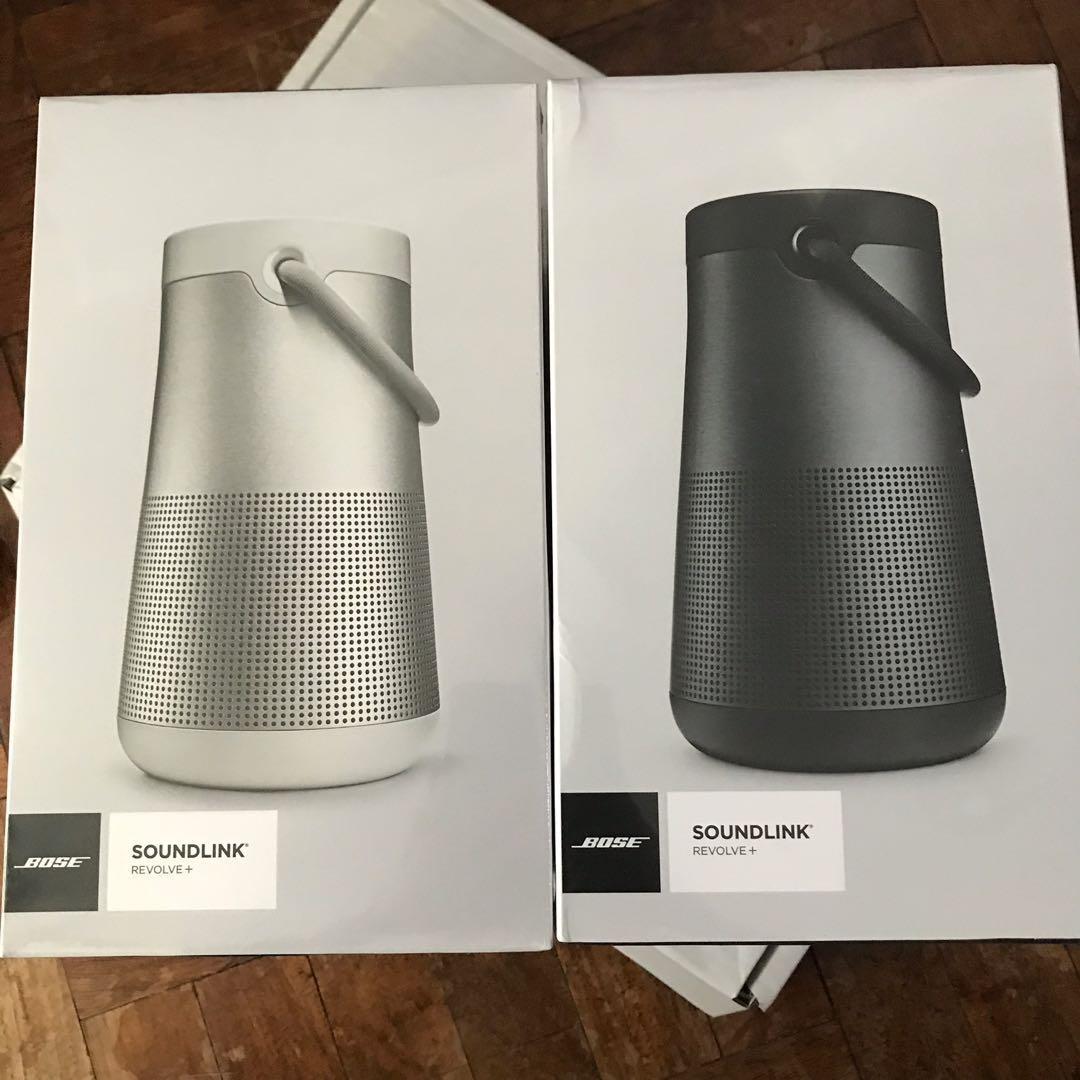 Bose Soundlink Revolve + (Category: Soundbars, Speakers & Amplifiers) located in Mandaluyong City. Submitted by uniwyse (Listing ID 226428116, Image 1). Description: brandnew sealed authentic #bosesoundlink #bose #soundlinkrevolveplus #revolveplus #boserevolveplus.