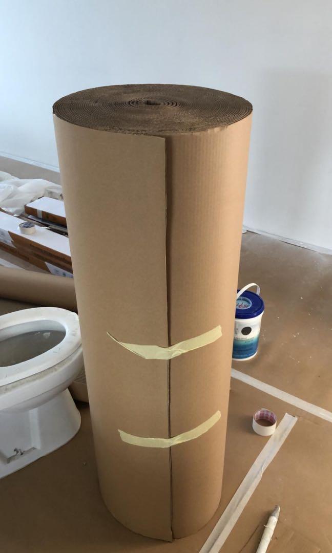 Cardboard Roll For Floor Protection Renovation Furniture Home