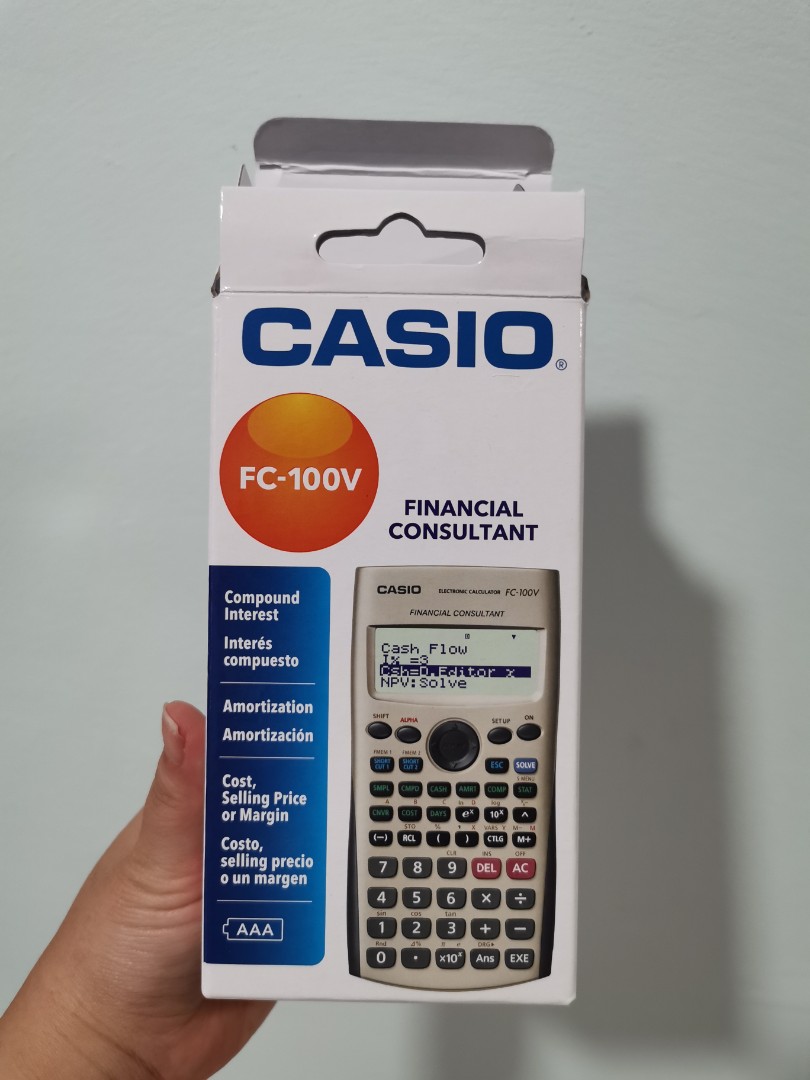 Casio Financial Calculator FC100V, Hobbies & Toys, Books & Magazines