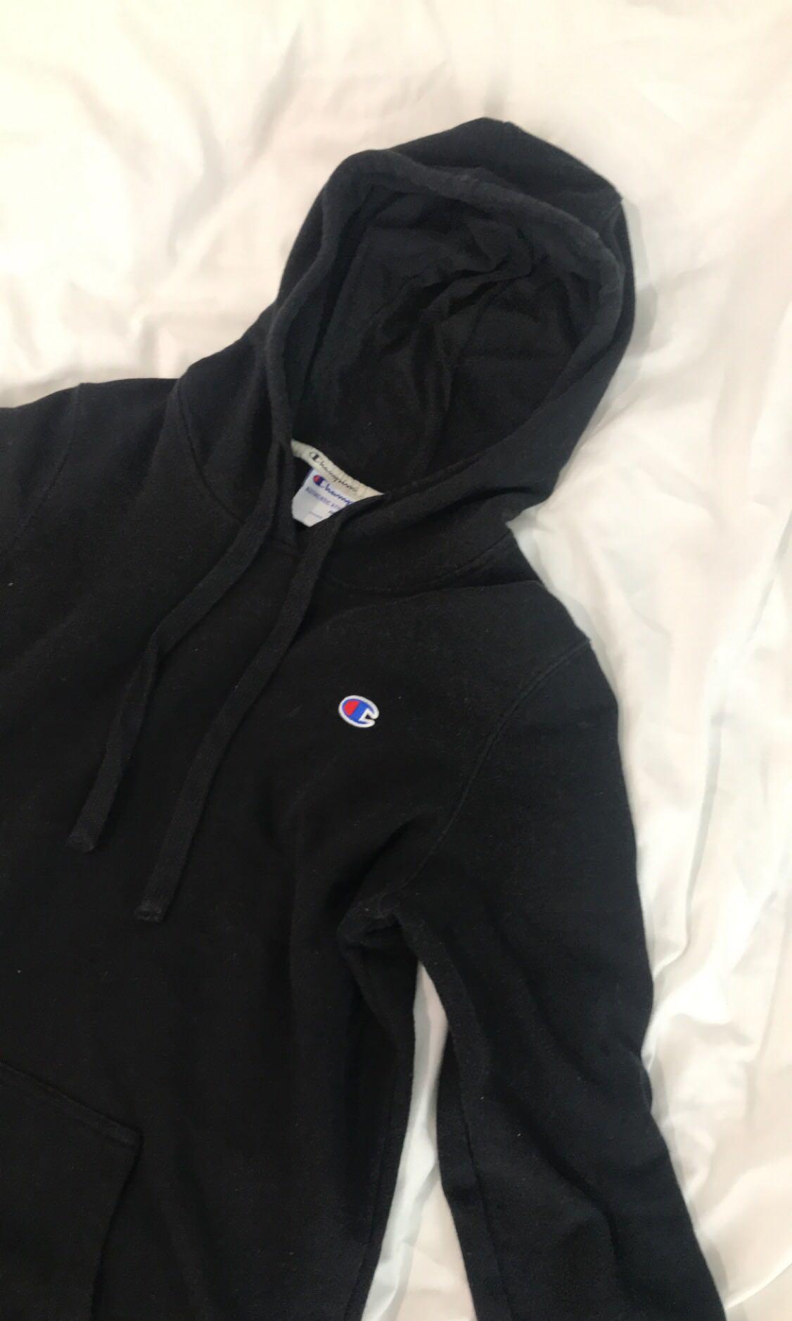 black womens champion hoodie