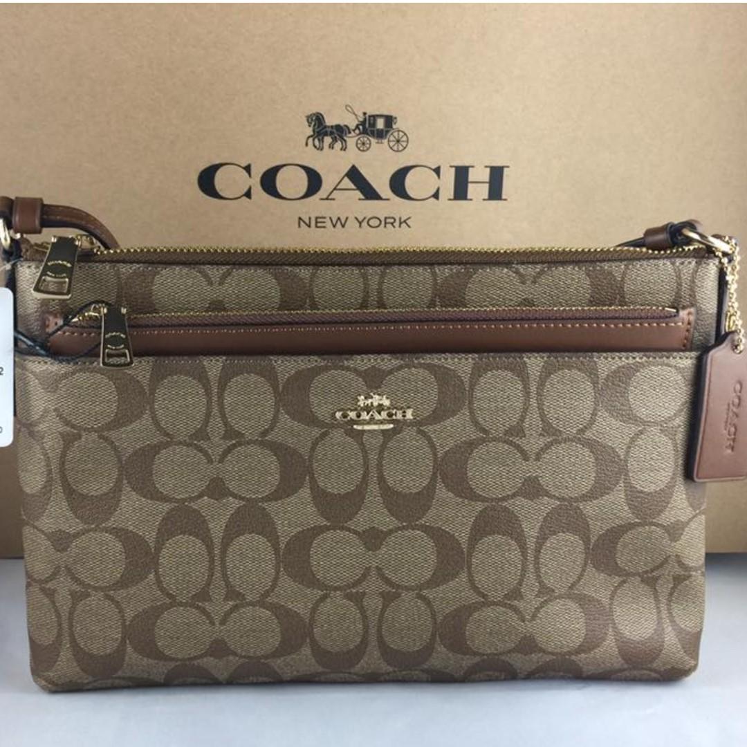 Coach east west crossbody with pop up pouch hot sale