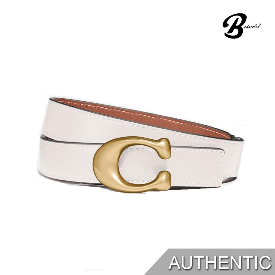 coach sculpted signature reversible belt