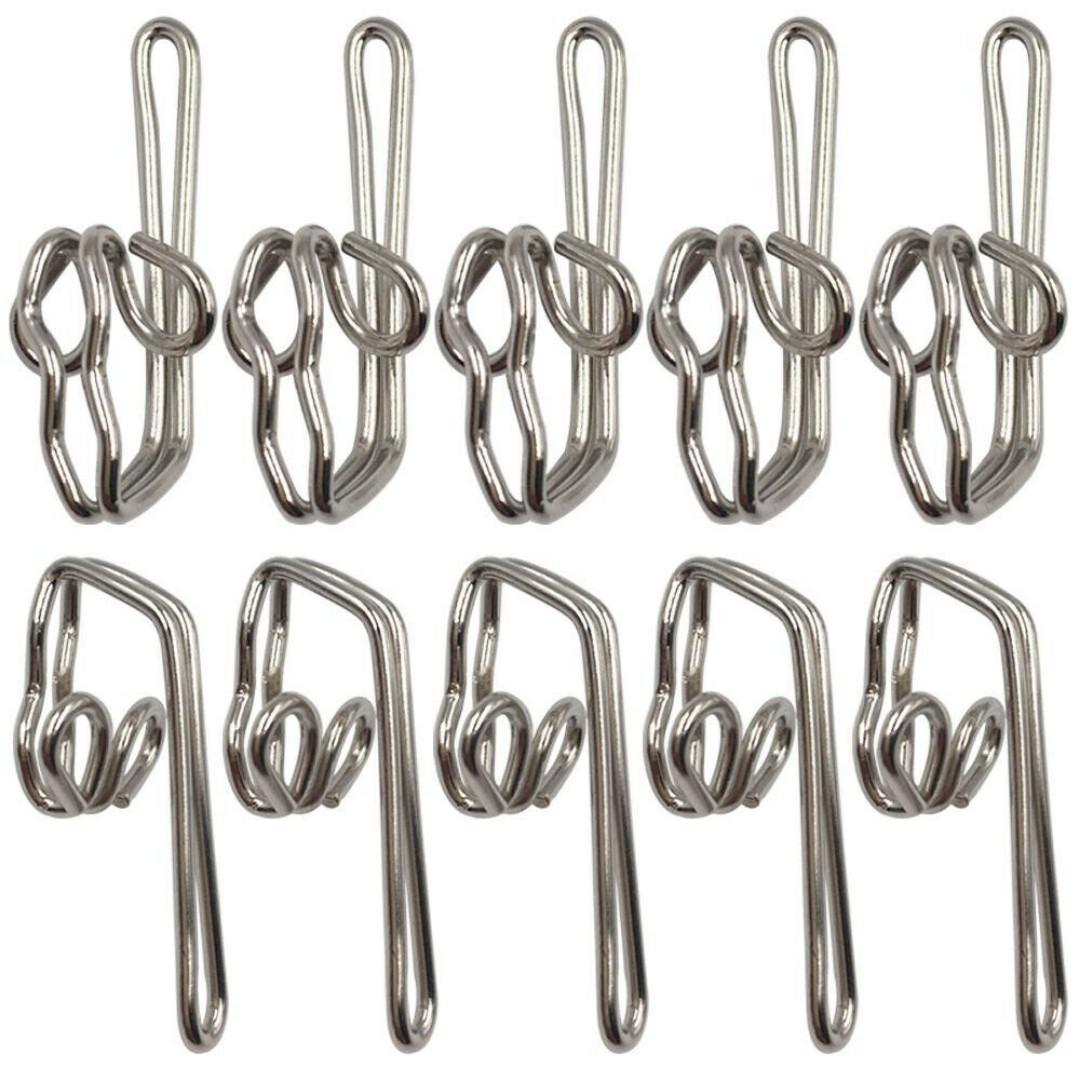 Curtain Hooks Hook Silver Metal Iron Butterfly Shape 10pcs