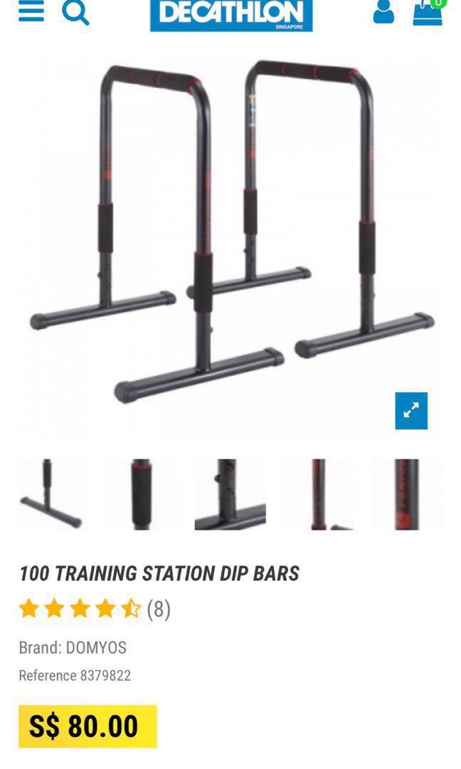 domyos 100 training station dip bars