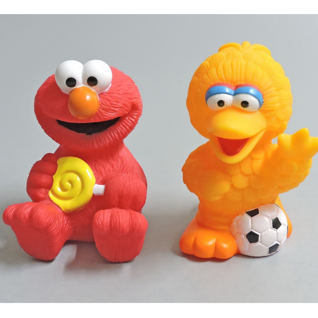 Elmo Big Bird Figurine Cake Topper Toys Games Bricks