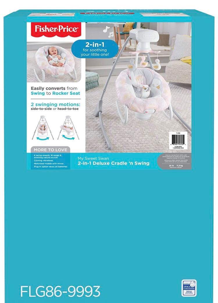 fisher price swan swing