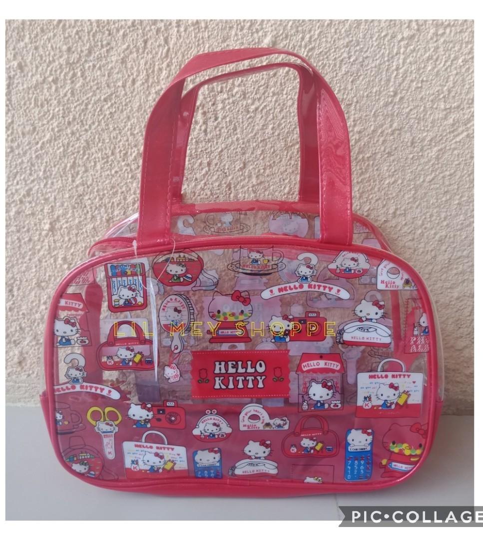 hello kitty transparent bag
