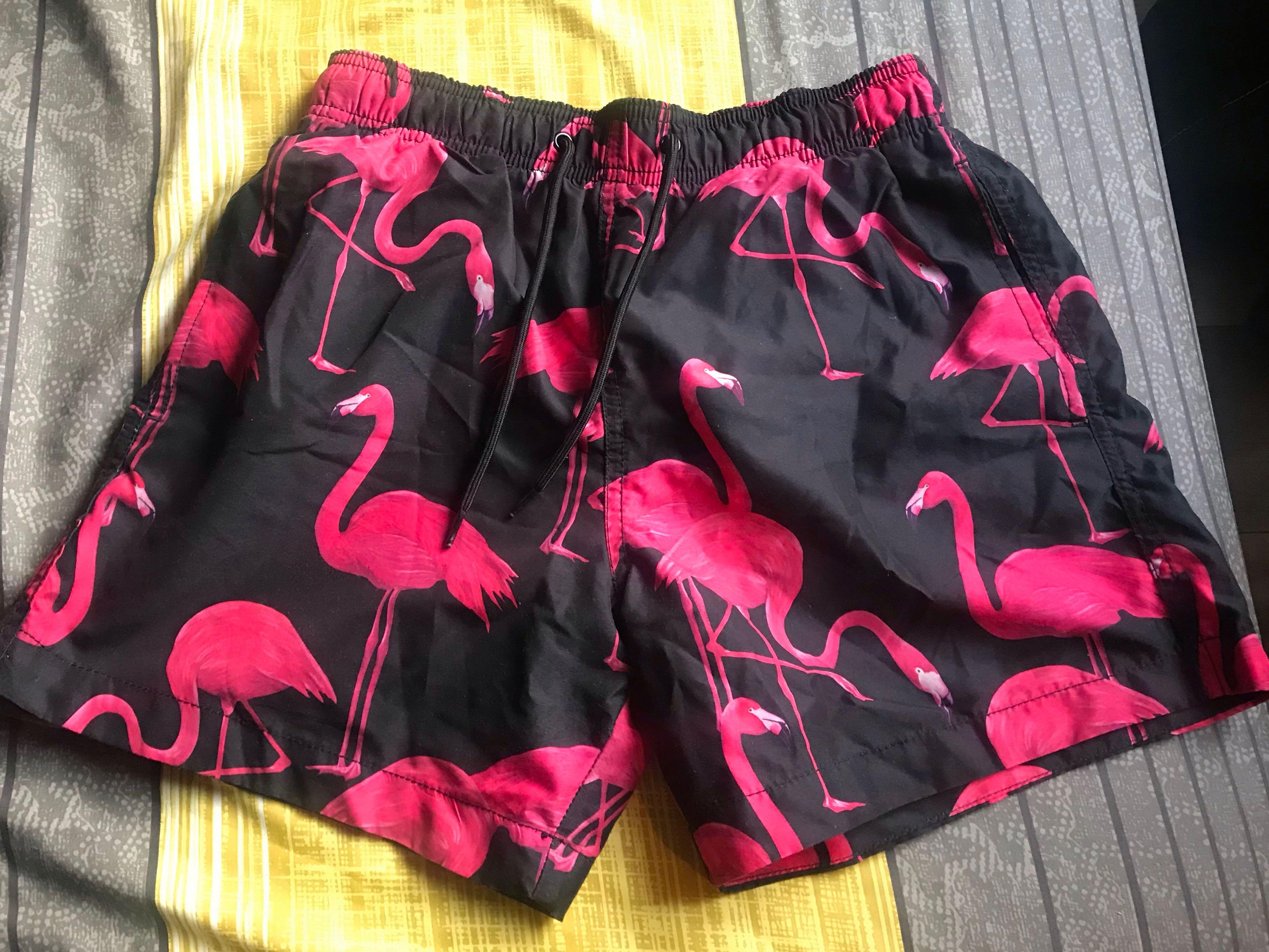 H&m flamingo shorts hot sale