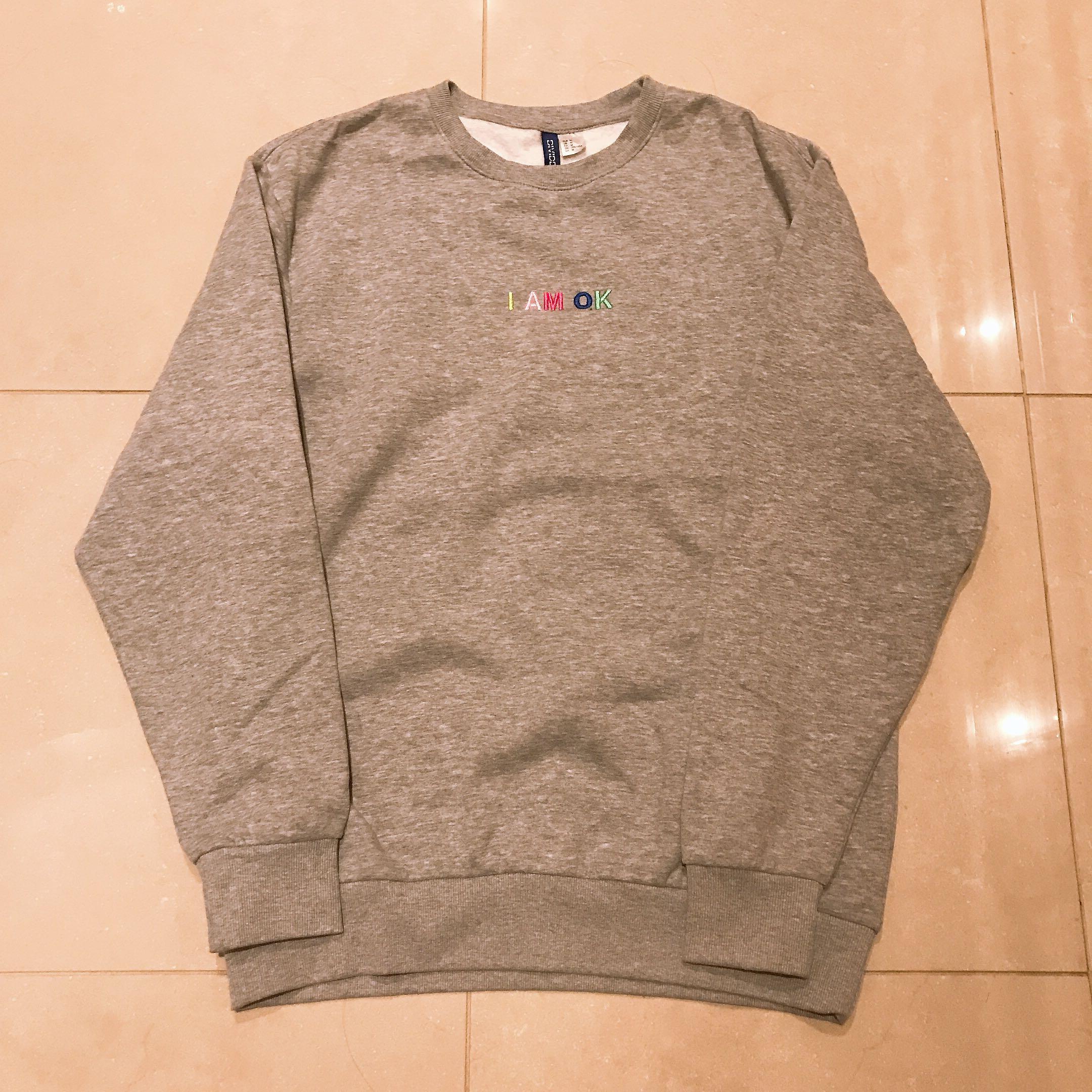 i am ok sweatshirt h&m