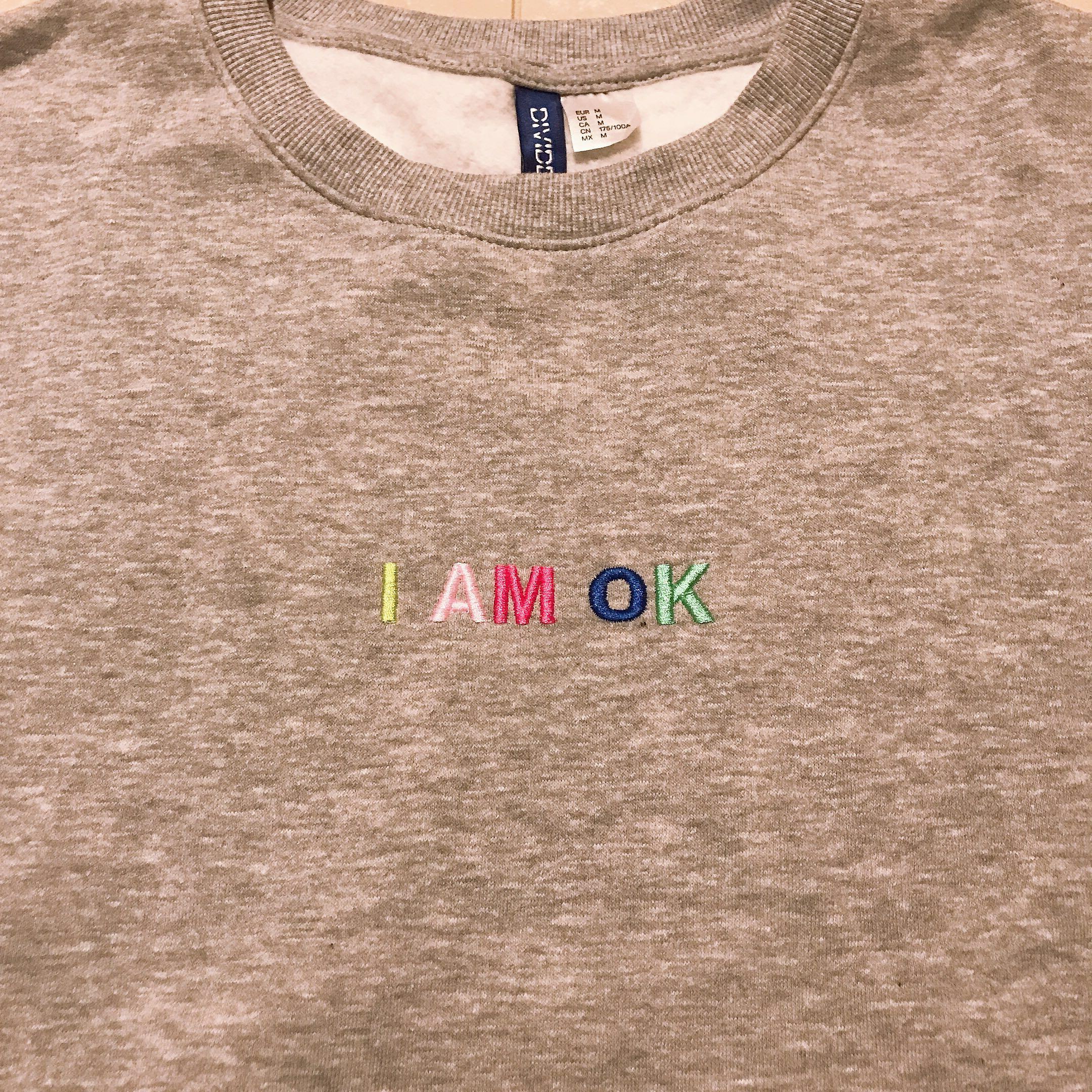 i am ok sweatshirt h&m
