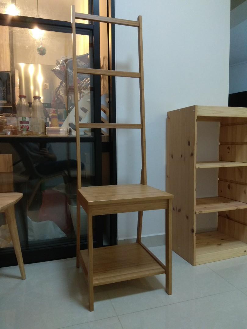 IKE RAGRUND CHAIR WITH TOWEL RACK Furniture Home Living Furniture Shelves Cabinets Racks on Carousell