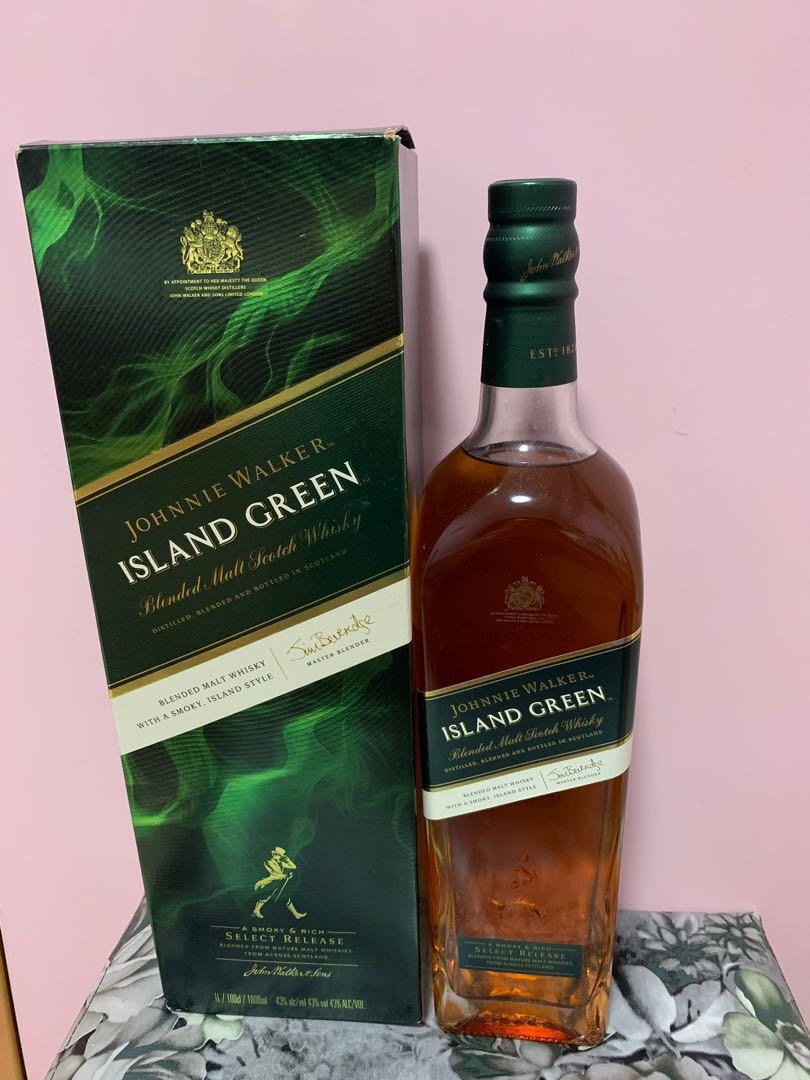 Johnnie WalkerIsland Green, 1L, Food & Drinks, Alcoholic Beverages on