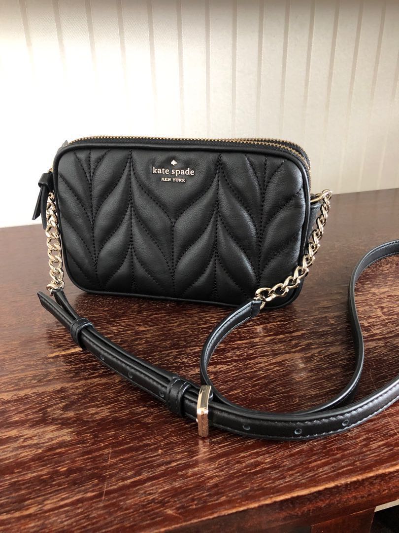 Kate Spade ♠️ Briar Lane Quilted Kendall Womens Leather Crossbody Bag,  Women's Fashion, Bags & Wallets, Cross-body Bags on Carousell