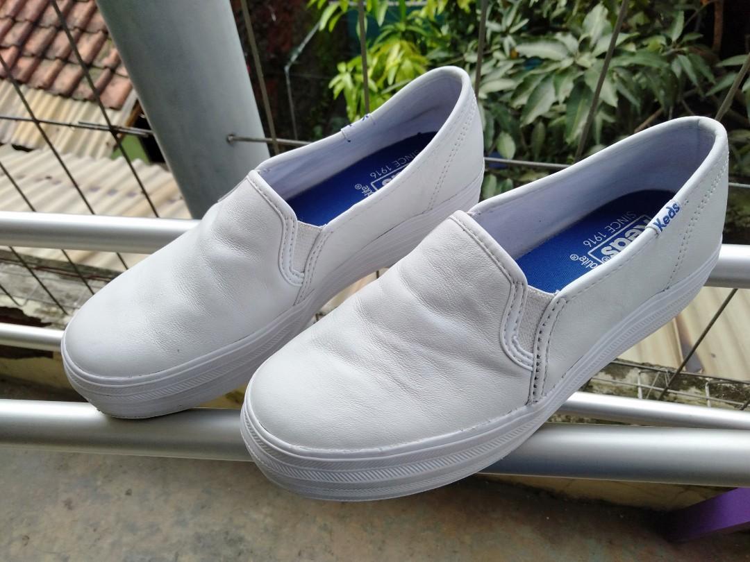 keds triple decker leather