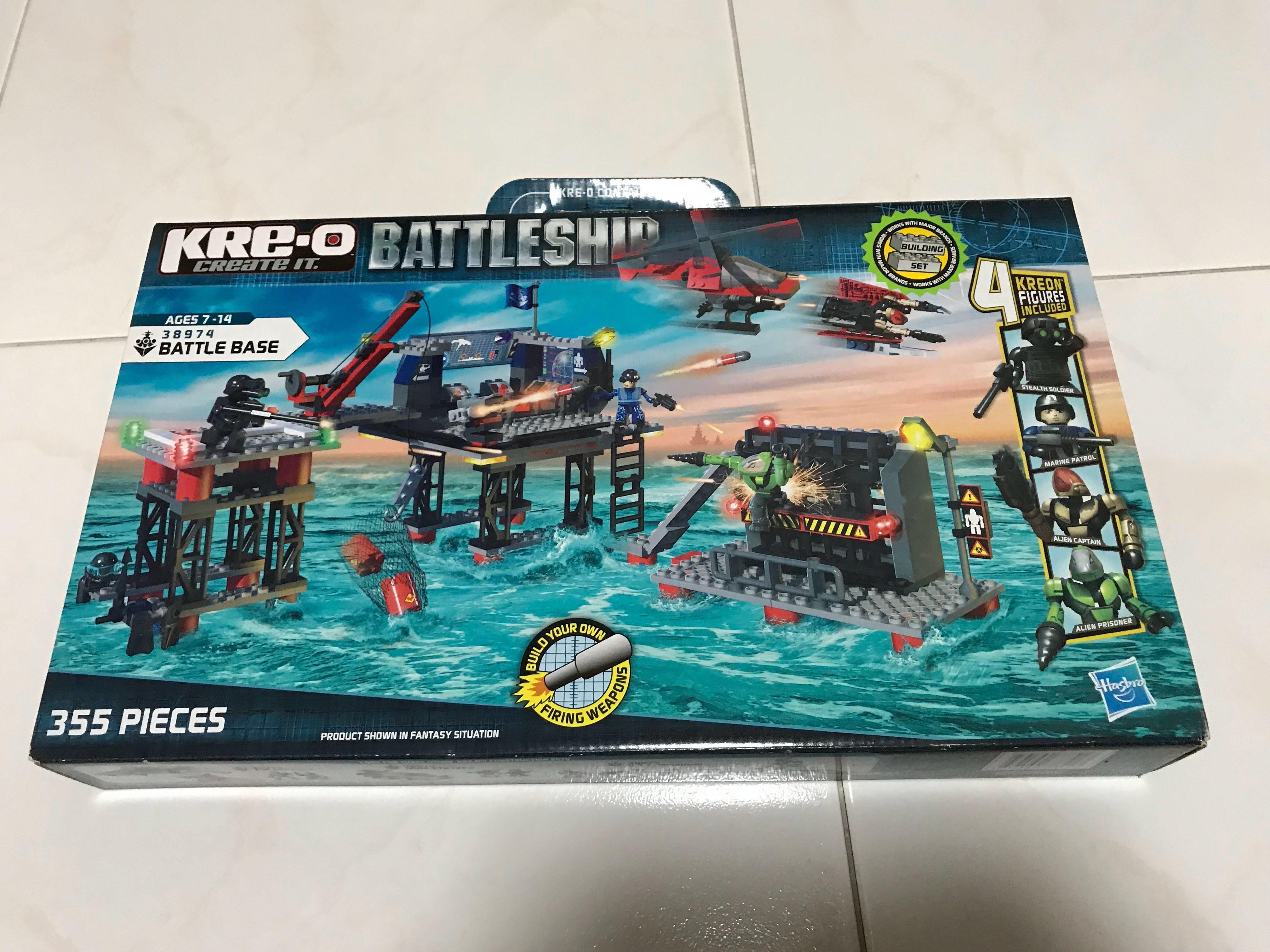 MISB Kre-o battleship 38974 battle base build your battle on land