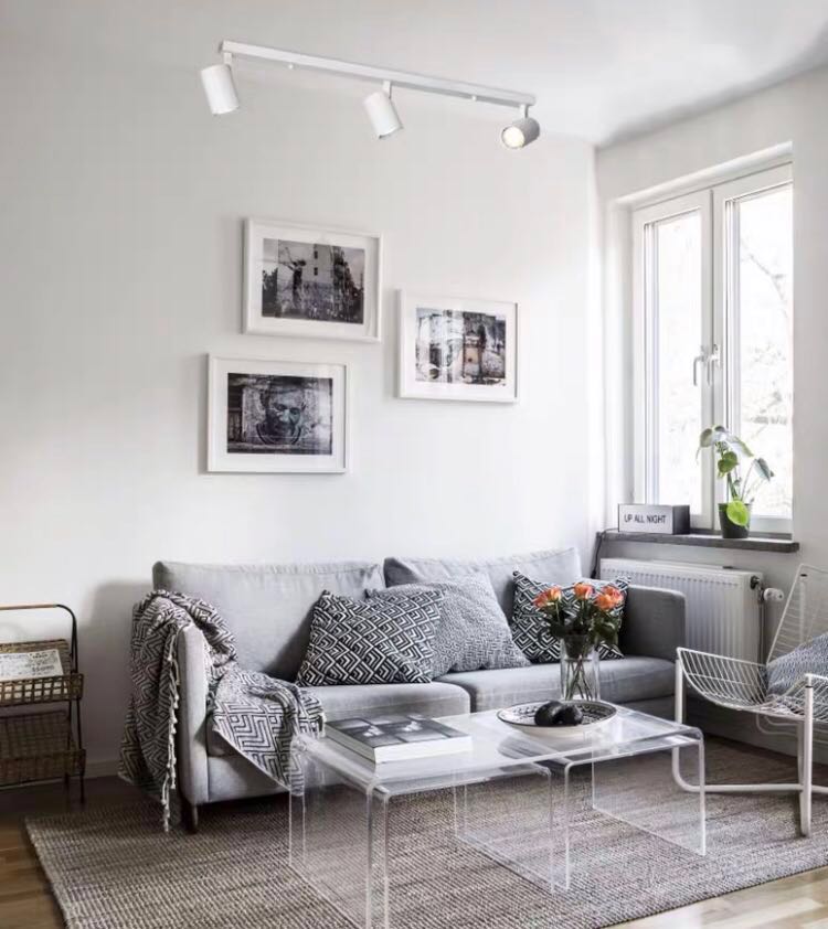 White 2025 track lighting