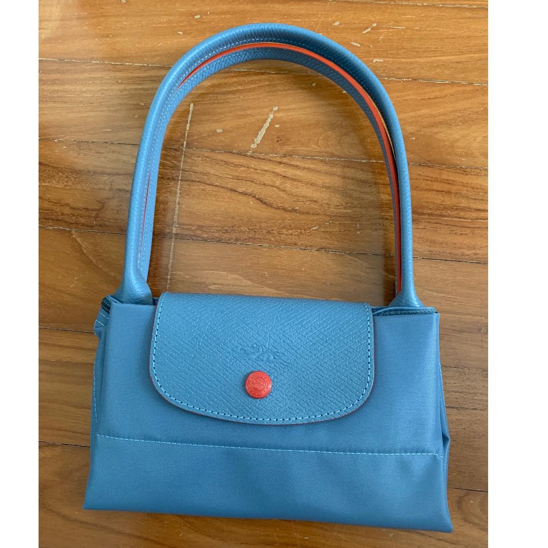 blue colour handbags