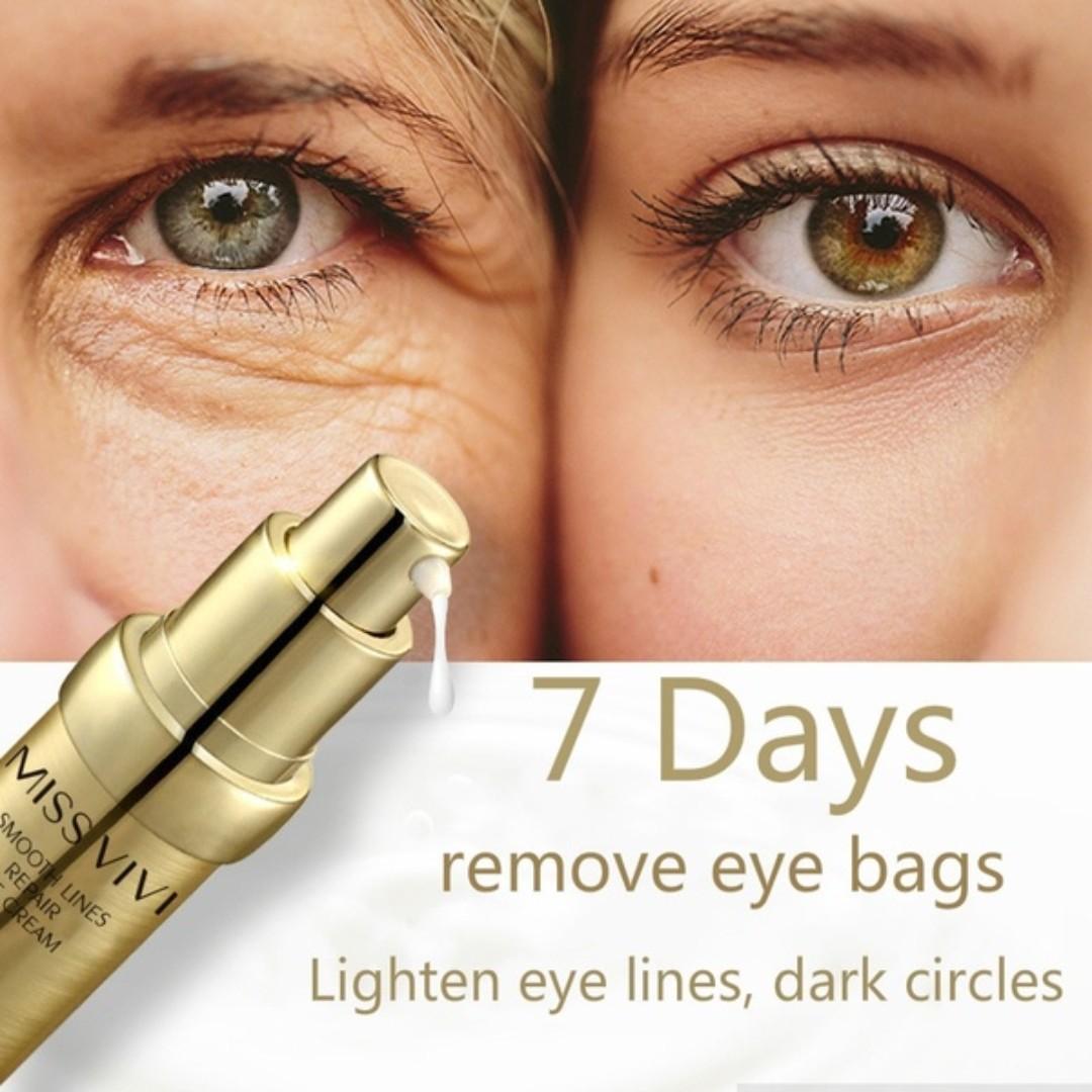 Miss Vivi 7 Days Wrinkle Eye Cream Remove Dark Circles Moisturizing Firming Eye Bags Health Beauty Skin Bath Body On Carousell