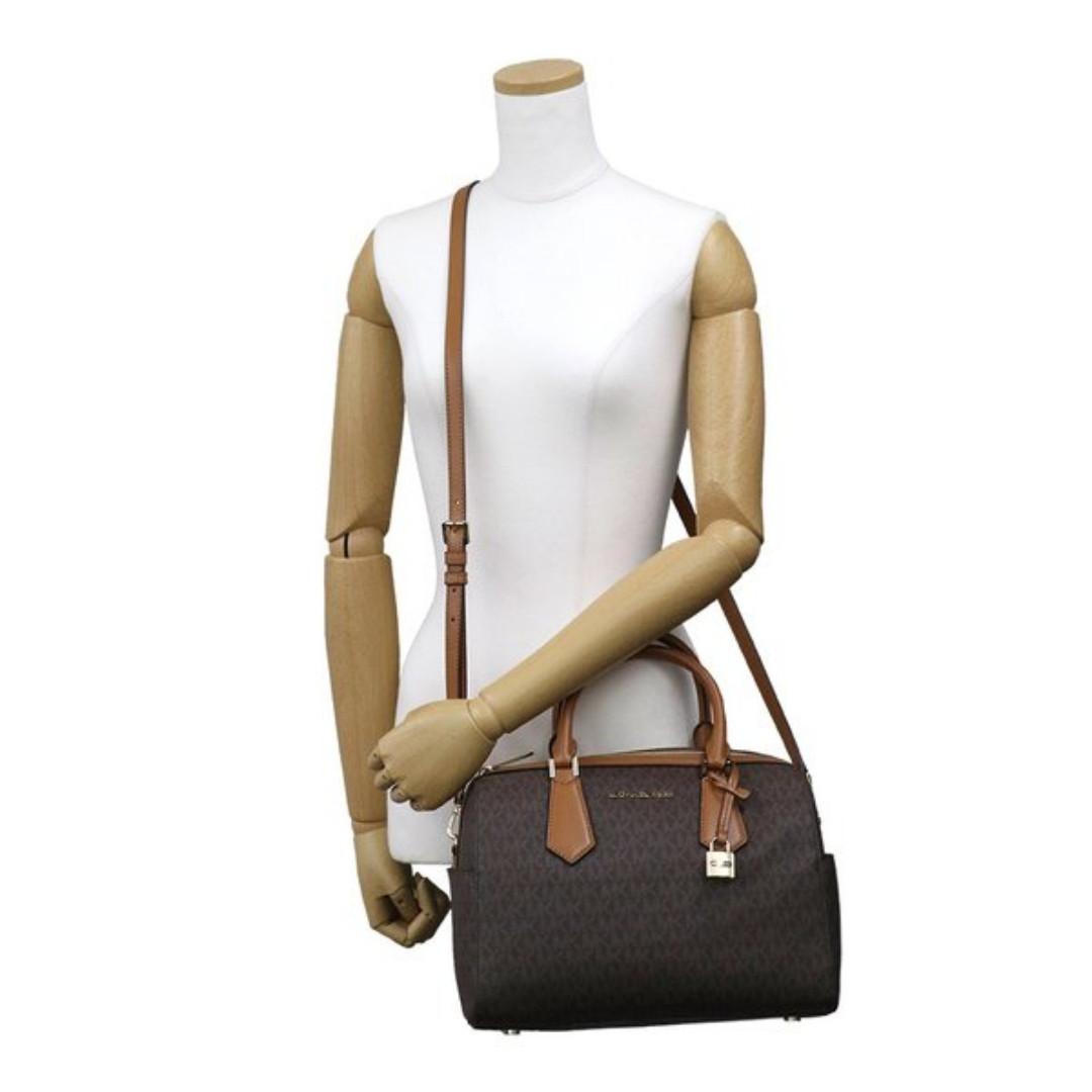 hayes large saffiano leather satchel